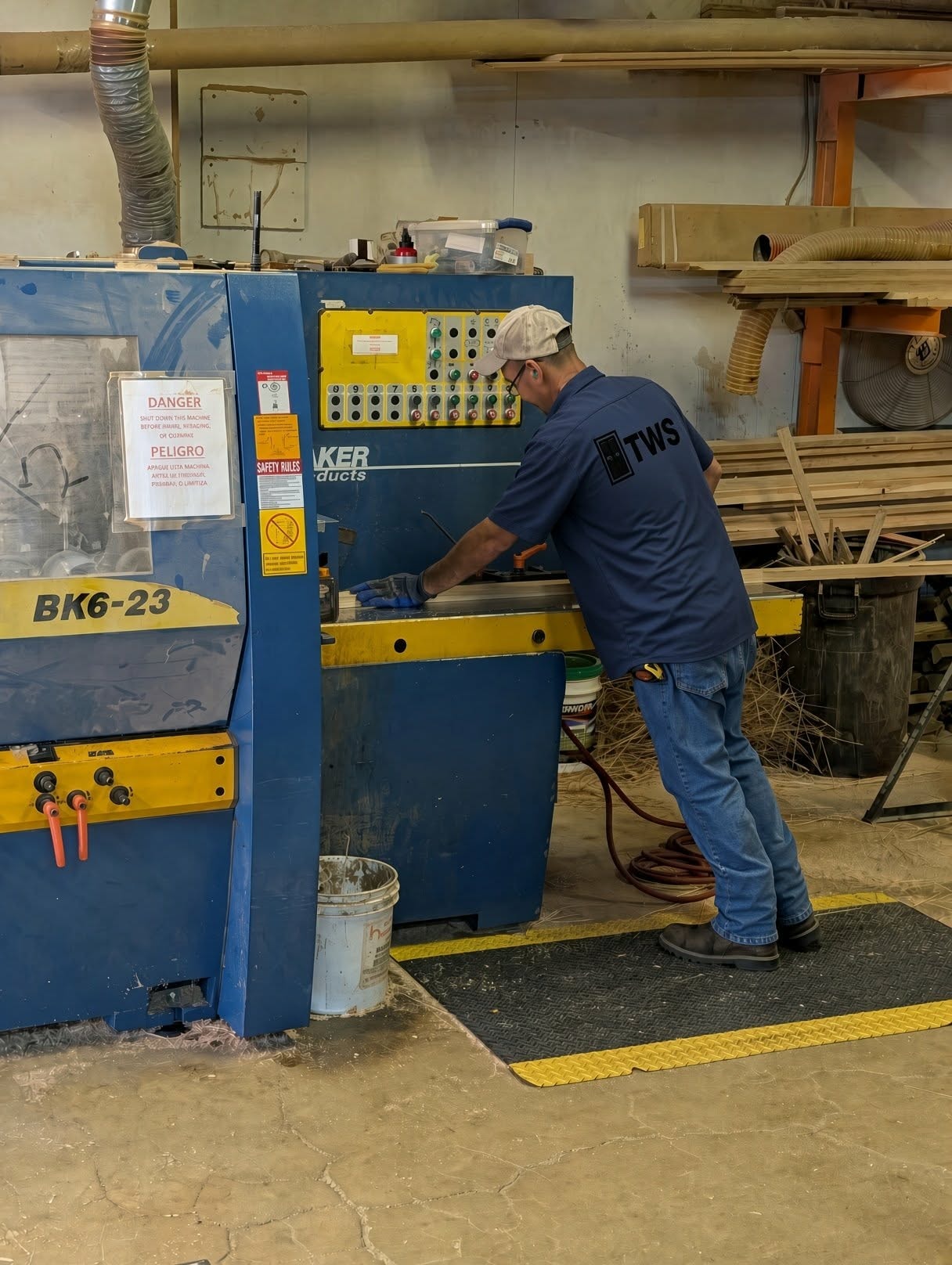 Craftsman woodworking workshop